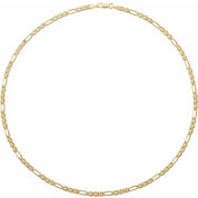 14K Yellow 3.95 mm Hollow Anchor 16" Chain
