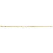 14K Yellow 1/4 CT Lab-Grown Diamond Link 7" Bracelet