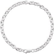 Sterling Silver 4.4 mm Cable 7" Chain