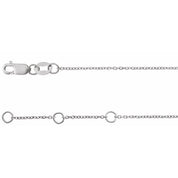 Sterling Silver .04 CTW Natural Diamond Link 7" Bracelet