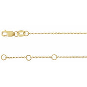 14K Yellow .04 CTW Natural Diamond Link 7" Bracelet