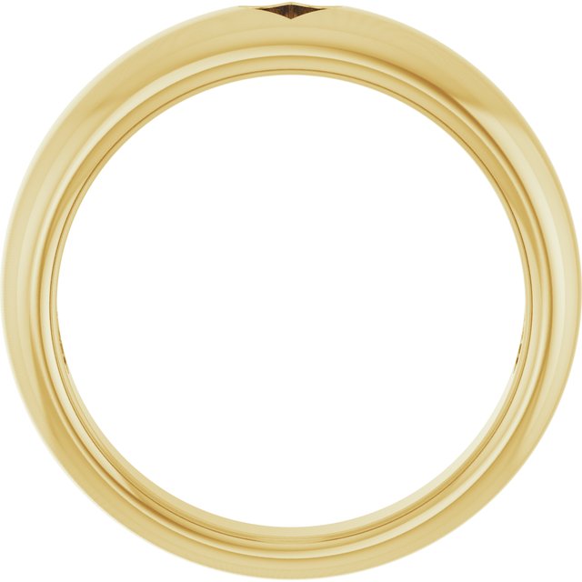 14K Yellow Pierced Heart Ring