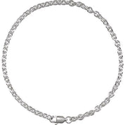 Sterling Silver 2.8 mm Cable 7" Chain