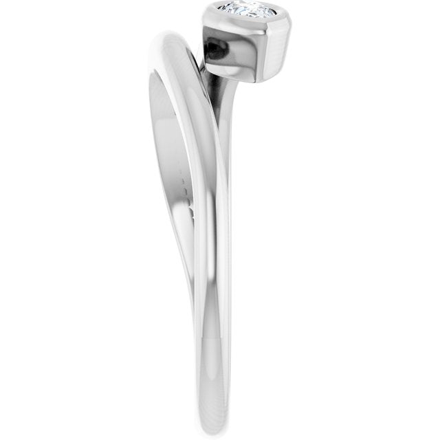 Sterling Silver 1/6 CT Lab-Grown Diamond Ring