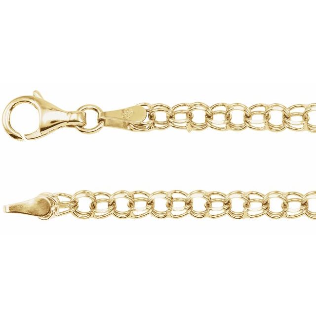 14K Yellow 3.75 mm Cable 7" Chain