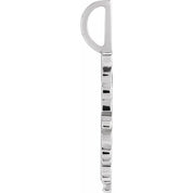 Sterling Silver .015 CT Natural Diamond Fearless Pendant