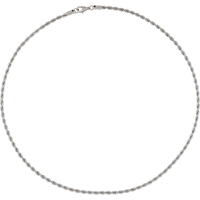Stainless Steel 3 mm Rope 24" Chain