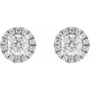 14K White 1/2 CTW Lab-Grown Diamond Stud Earrings