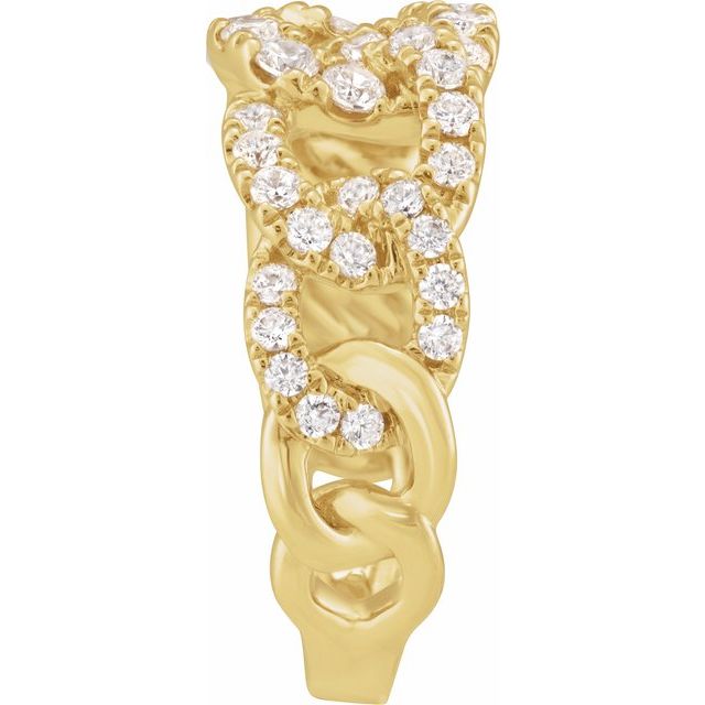 14K Yellow 1 CTW Lab-Grown Diamond Ring