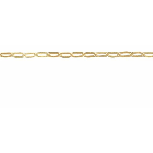 14K Yellow 1.25 mm Paperclip-Style Chain by the Inch
