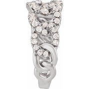 14K White 1 CTW Lab-Grown Diamond Ring