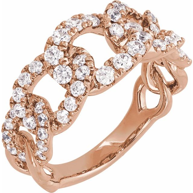 14K Rose 1 CTW Lab-Grown Diamond Ring