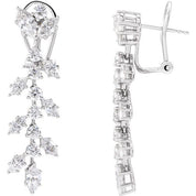 14K White 4 1/4 CTW Lab-Grown Diamond Earrings