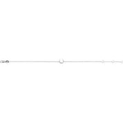 Sterling Silver .04 CTW Natural Diamond Crescent Moon 6 1/2-7 1/2 Bracelet