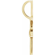 14K Yellow .03 CT Natural Diamond Vote Charm/Pendant
