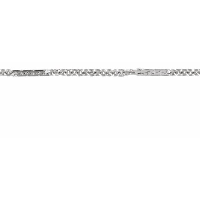 Sterling Silver 1.1 mm Dapped Cable Chain by the Inch