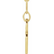 14K Yellow Mama Heart 18" Necklace