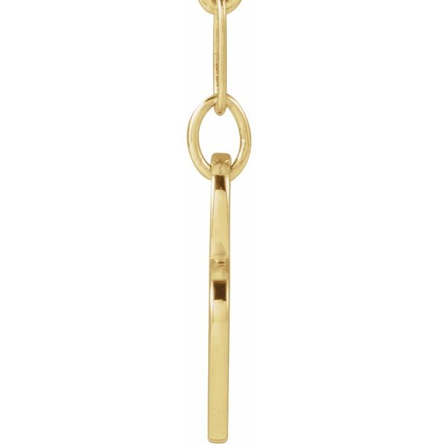 14K Yellow Mama Heart 18" Necklace