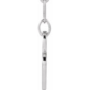 Sterling Silver Mama Heart 18" Necklace