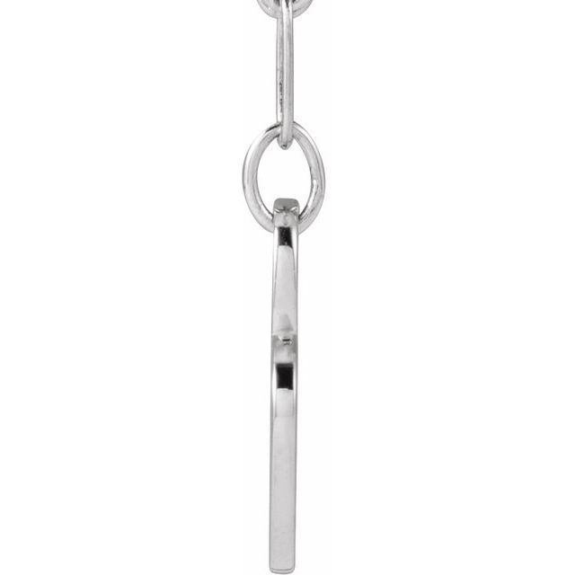 Sterling Silver Mama Heart 18" Necklace