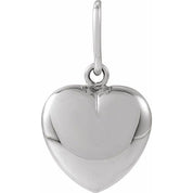 Sterling Silver Puffed Heart Pendant