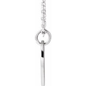 Sterling Silver Script Initial X 16-18" Necklace