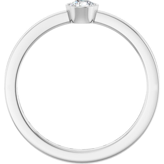 Sterling Silver 1/5 CT Natural Diamond Ring - Quality Design and Elegance