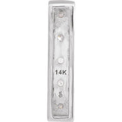 14K White 1/5 CTW Natural Diamond Pendant