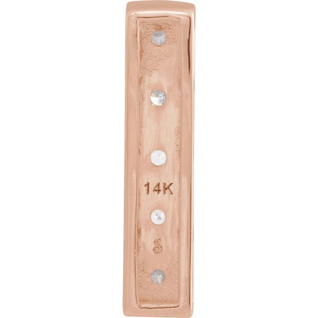14K Rose 1/5 CTW Natural Diamond Pendant