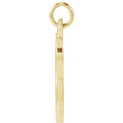 14K Yellow Petite Initial G Pendant