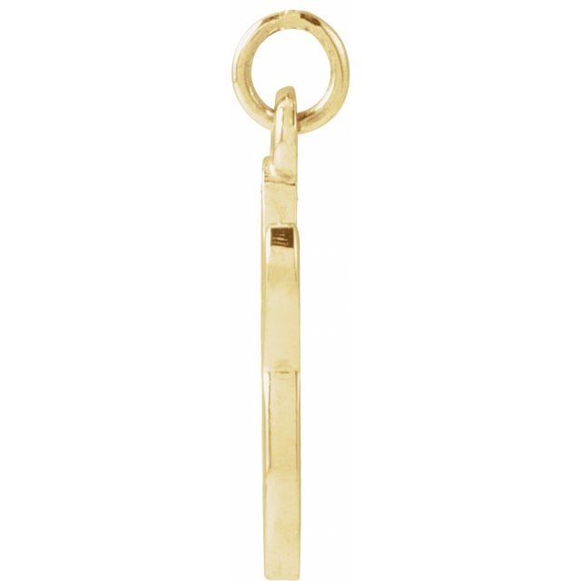 14K Yellow Petite Initial G Pendant