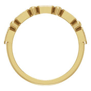 14K Yellow .08 CTW Natural Diamond Stackable Ring