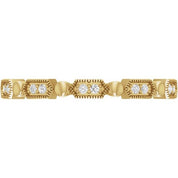 14K Yellow .08 CTW Natural Diamond Stackable Ring
