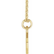 14K Yellow Script Initial L 16-18" Necklace