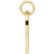 14K Yellow Script Initial B Pendant