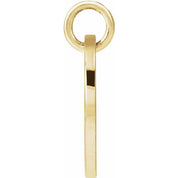 14K Yellow Script Initial J Pendant