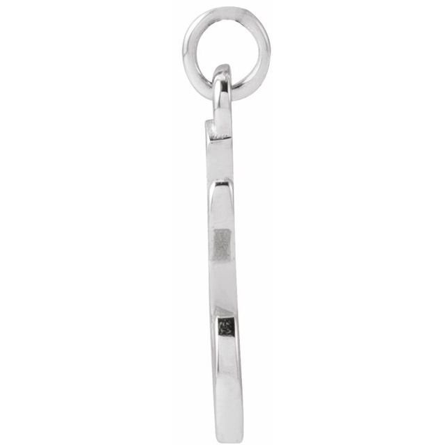 Sterling Silver Petite Initial T Pendant