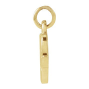 14K Yellow Petite Initial W Pendant
