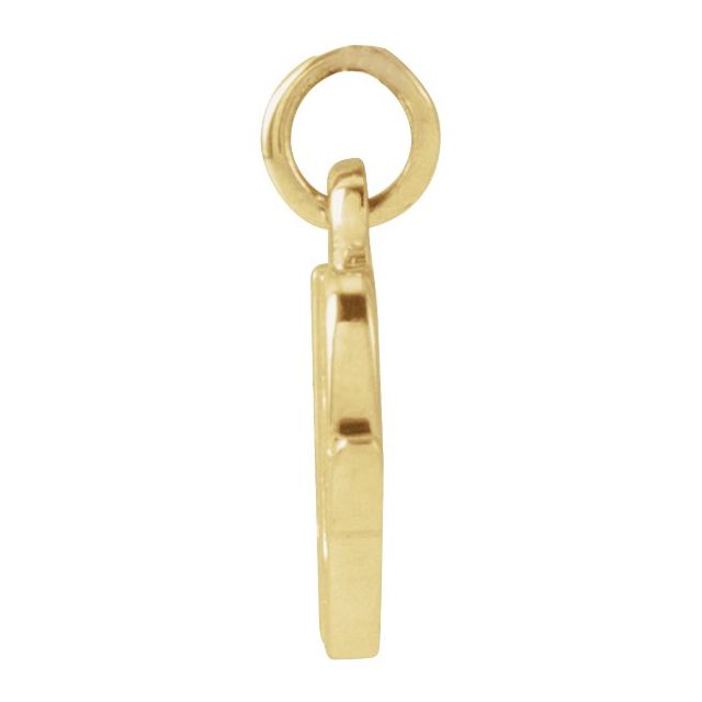 14K Yellow Petite Initial W Pendant
