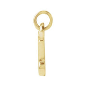 14K Yellow Petite Initial U Pendant