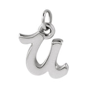 Sterling Silver Petite Initial U Pendant