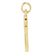 14K Yellow Petite Initial P Pendant