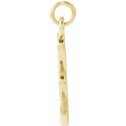 14K Yellow Petite Initial K Pendant
