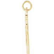 14K Yellow Petite Initial J Pendant