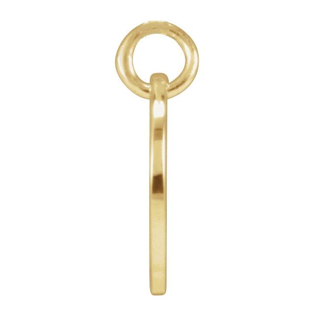 14K Yellow Script Initial Y Pendant