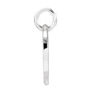 Platinum Script Initial N Pendant