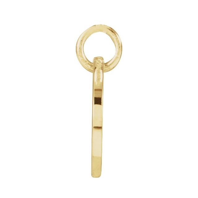 14K Yellow Script Initial F Pendant