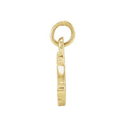 14K Yellow Petite Initial S Pendant