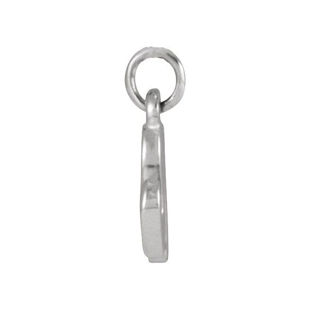 Sterling Silver Petite Initial N Pendant