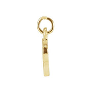 14K Yellow Petite Initial O Pendant